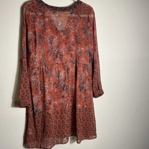 Knox Rose Short Boho Dress & Slip Dress‎ Small Festival Concert Floral Western - Picture 5 of 9